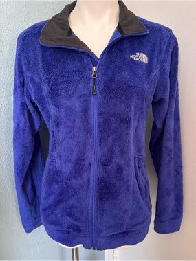 The North Face Osito Fleece Women’s Large Royal Blue Jacket Full Zip Pockets